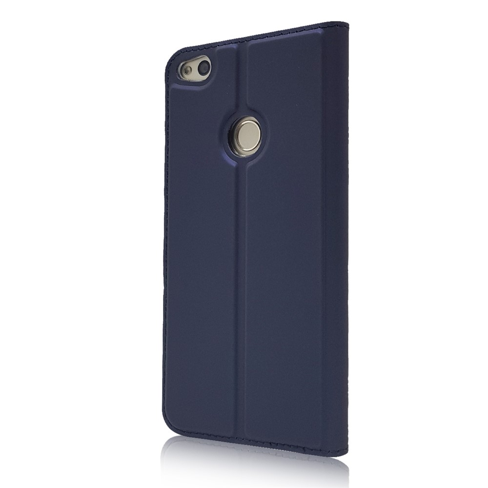 Magnetic Card Holder Stand Leather Mobile Phone Cover for Huawei P8 Lite (2017) / Honor 8 Lite - Dark Blue-9