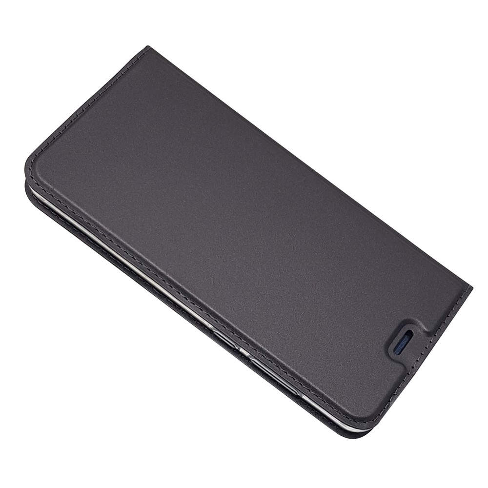 Auto-absorbierter Magnetischer Leder-Stand-Flip-Fall Für Huawei P10 Lite - Schwarz