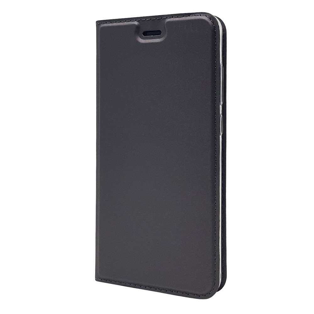 Auto-absorbierter Magnetischer Leder-Stand-Flip-Fall Für Huawei P10 Lite - Schwarz