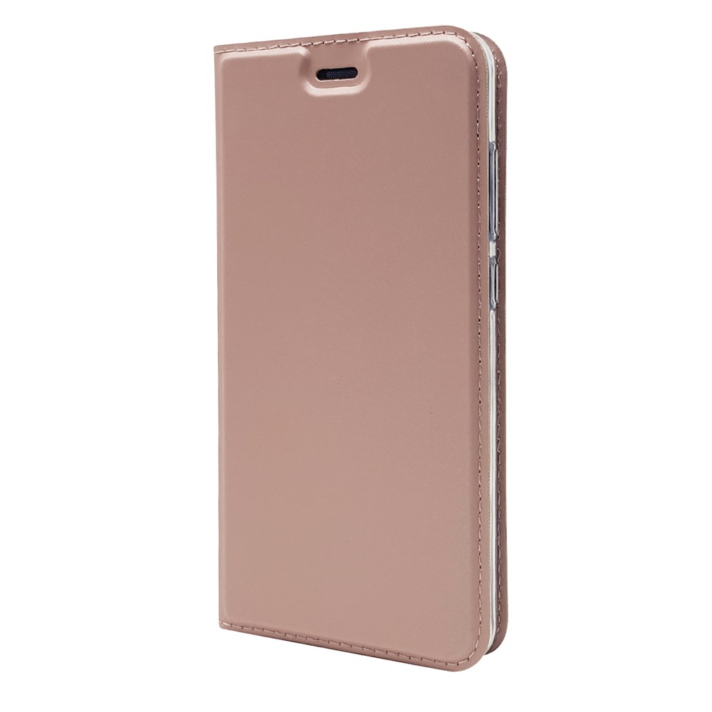 Auto-absorbed Magnetic Leather Stand Flip Cover for Huawei P10 Lite - Rose Gold-10