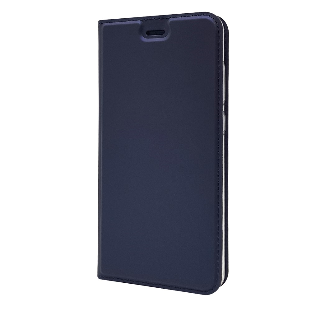 Auto-absorbed Magnetic Leather Stand Flip Casing Cover for Huawei P10 Lite - Blue-10