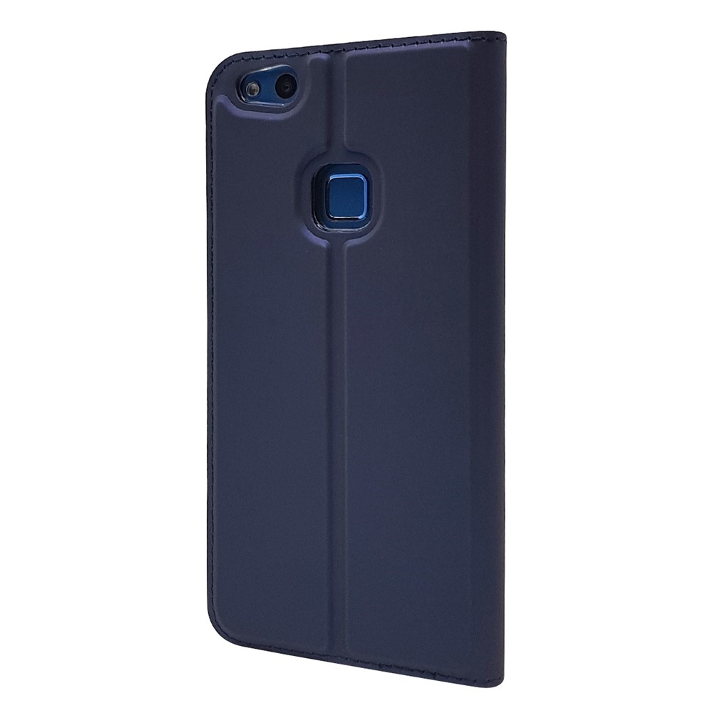 Auto-absorbed Magnetic Leather Stand Flip Casing Cover for Huawei P10 Lite - Blue-11