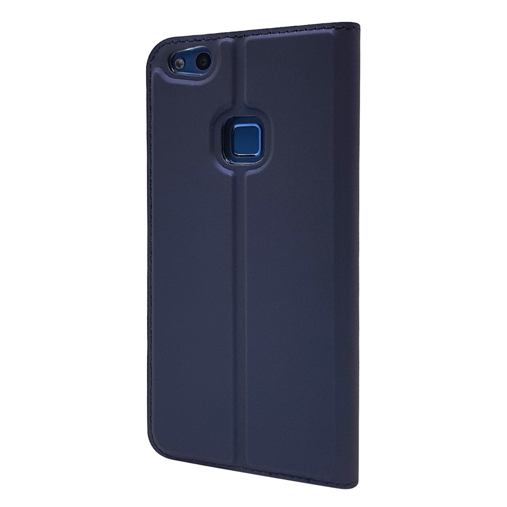 Auto-absorção De Couro Magnético Flip Capa De Revestimento Para Huawei P10 Lite - Azul-11