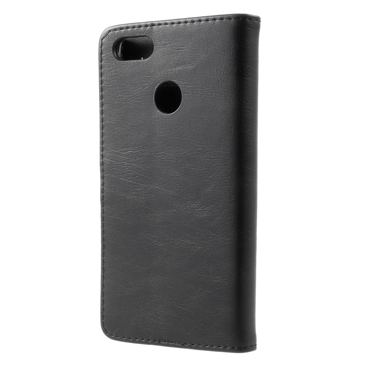Retro Style Crazy Horse PU Leather Wallet Mobile Case for Huawei P9 lite mini / Enjoy 7 / Y6 Pro (2017) - Black-2
