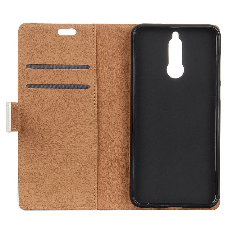 Pattern Printing Leather Stand Wallet Phone Case for Huawei Mate 10 Lite / nova 2i / Maimang 6 / Honor 9i (India) - Three Circles-4
