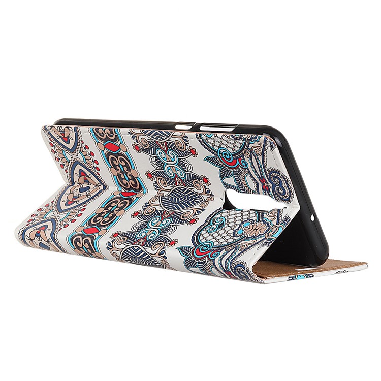 Pattern Printing Leather Stand Wallet Mobile Phone Cover for Huawei Mate 10 Lite / nova 2i / Maimang 6 / Honor 9i (India) - Ancient Pattern Straps-3