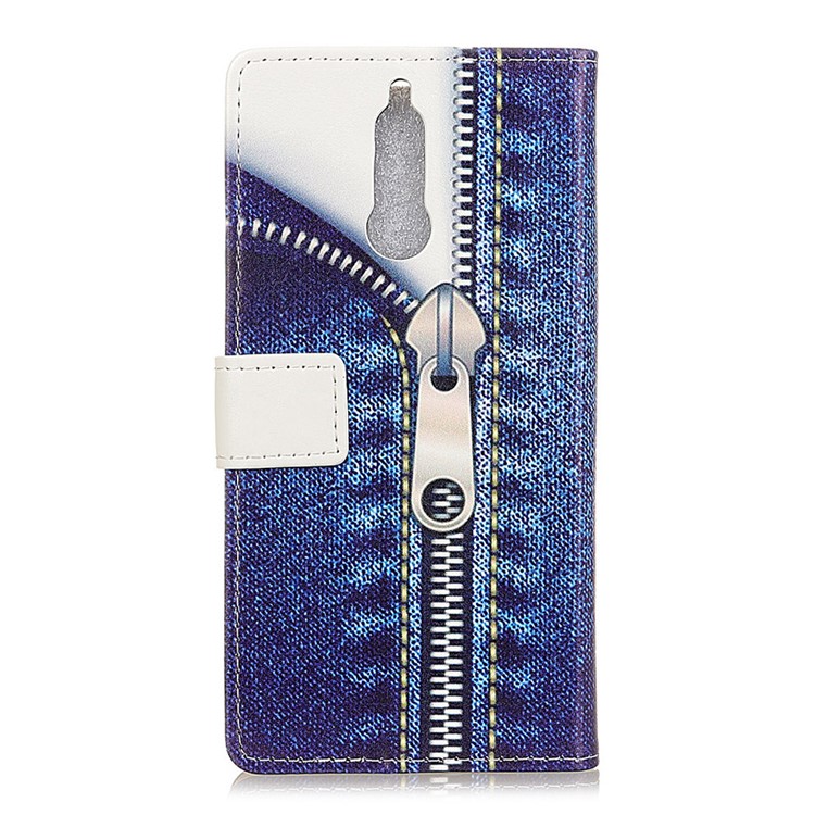 Pattern Printing Leather Stand Wallet Mobile Phone Casing for Huawei Mate 10 Lite / nova 2i / Maimang 6 / Honor 9i (India) - Zipper Notebook-2