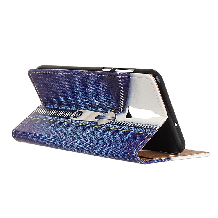 Pattern Printing Leather Stand Wallet Mobile Phone Casing for Huawei Mate 10 Lite / nova 2i / Maimang 6 / Honor 9i (India) - Zipper Notebook-3