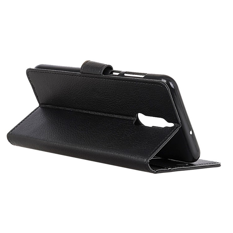 Litchi Texture Wallet Stand Leather Case for Huawei Mate 10 Lite/nova 2i/Maimang 6 - Black-6