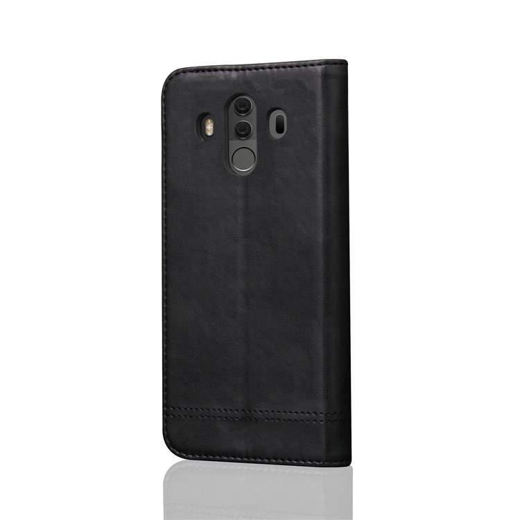 Retro Style Crazy Horse Auto-absorbed Leather Wallet Phone Shell for Huawei Mate 10 Pro - Black-2
