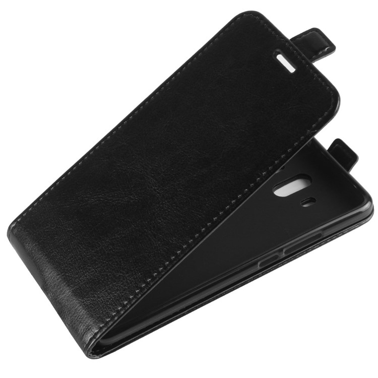 Verrückte Pferd Vertikale Flip Ledertasche Mit Kartensteckplatz Für Huawei Mate 10 - Schwarz-3