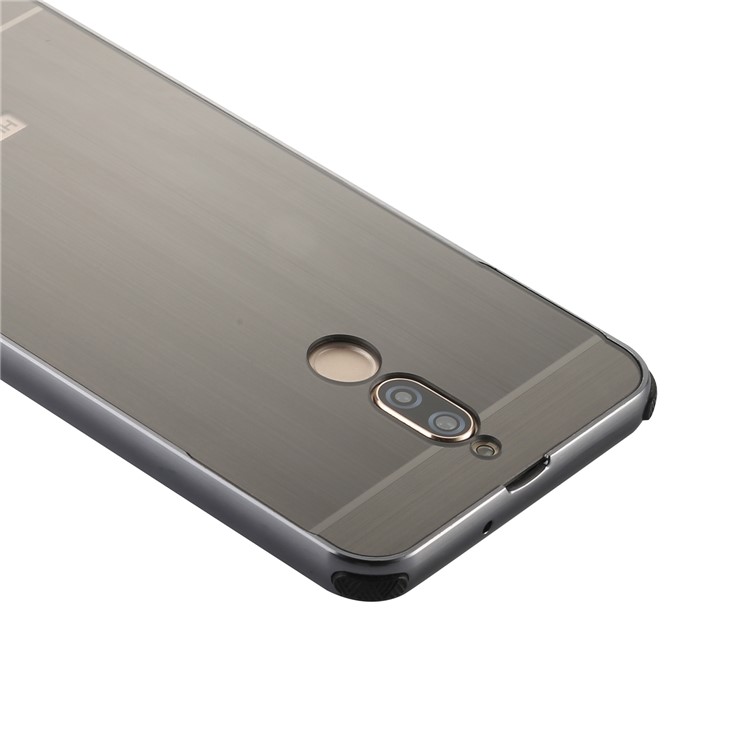 Metal Bumper Slide-on Plastic Back Combo Protective Case for Huawei Mate 10 Lite / nova 2i / Maimang 6 - Black-10