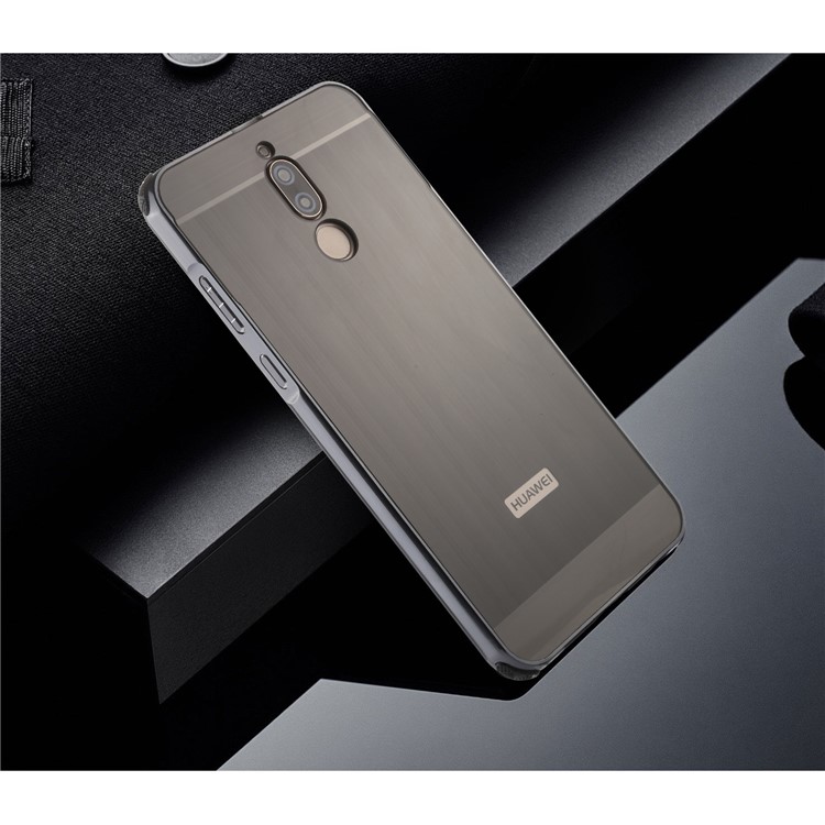 Metal Bumper Slide-on Plastic Back Combo Protective Case for Huawei Mate 10 Lite / nova 2i / Maimang 6 - Black-12