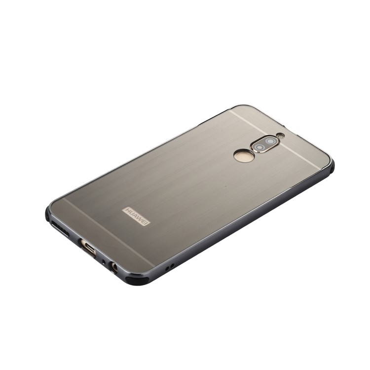 Metal Bumper Slide-on Plastic Back Combo Protective Case for Huawei Mate 10 Lite / nova 2i / Maimang 6 - Black-3