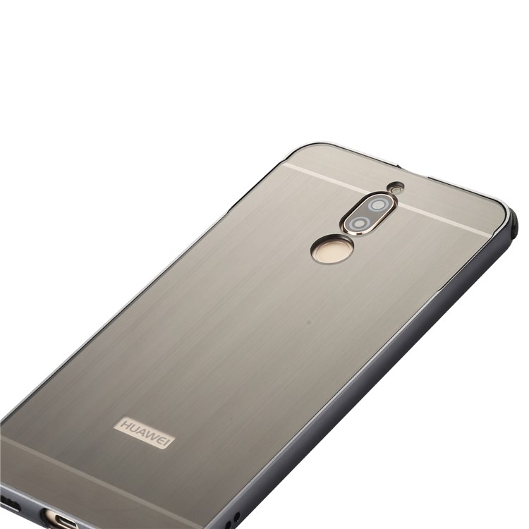 Metal Bumper Slide-on Plastic Back Combo Protective Case for Huawei Mate 10 Lite / nova 2i / Maimang 6 - Black-5