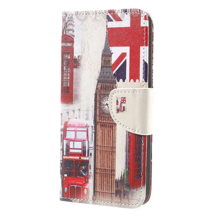 Pattern Printing Cross Texture Stand Wallet Leather Mobile Phone Case for Huawei Mate 10 Pro - Big Ben-3