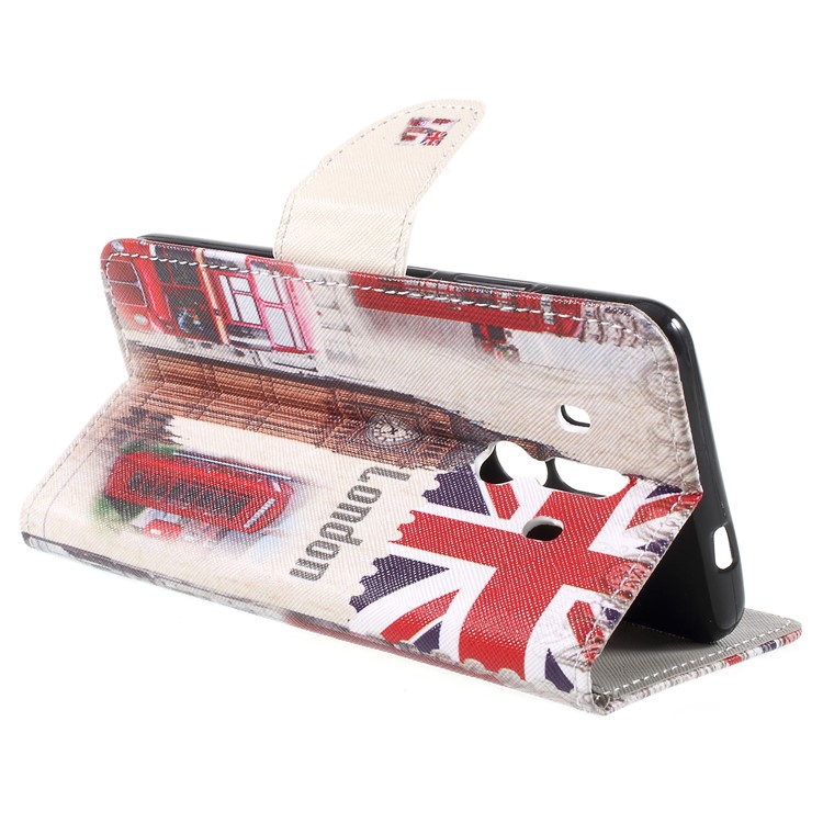 Pattern Printing Cross Texture Stand Wallet Leather Mobile Phone Case for Huawei Mate 10 Pro - Big Ben-5