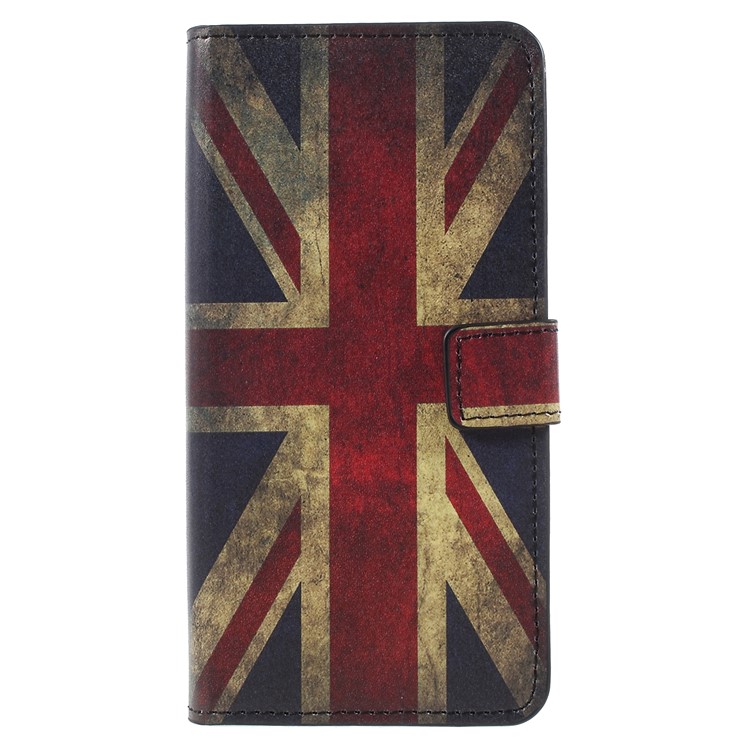 Pattern Printing PU Leather Magnetic Wallet Stand Protective Mobile Phone Shell for Huawei Mate 10 Pro - Flag of British-1
