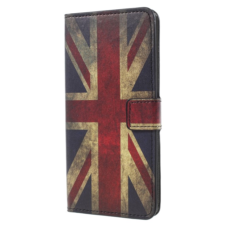 Pattern Printing PU Leather Magnetic Wallet Stand Protective Mobile Phone Shell for Huawei Mate 10 Pro - Flag of British-3