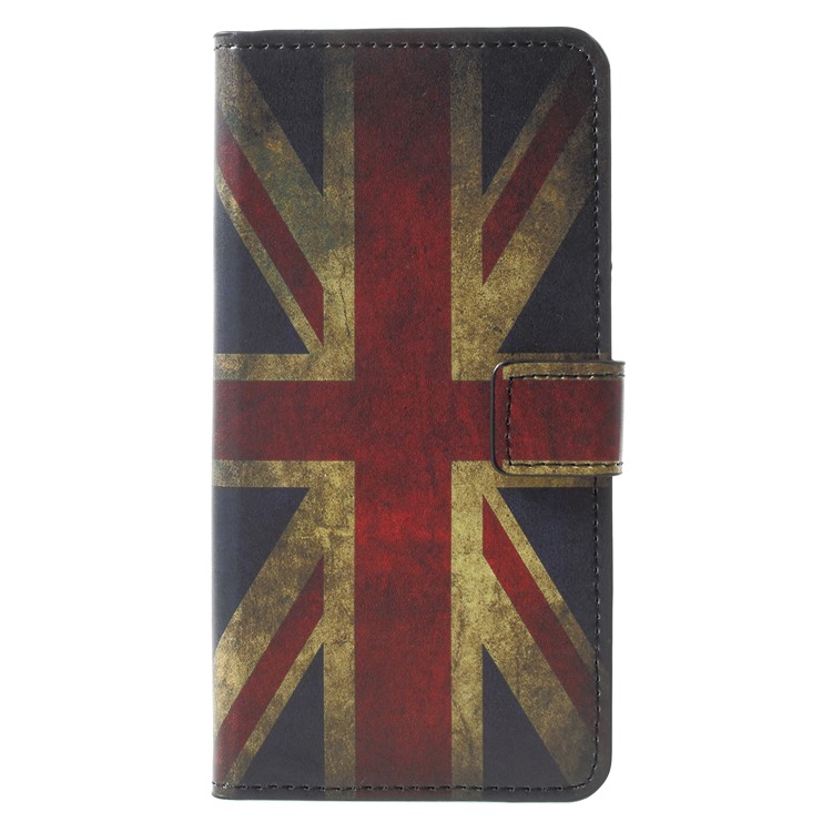 For Huawei Mate 10 Lite / nova 2i / Maimang 6 Wallet PU Leather Stand Phone Casing Cover - Flag of England-1