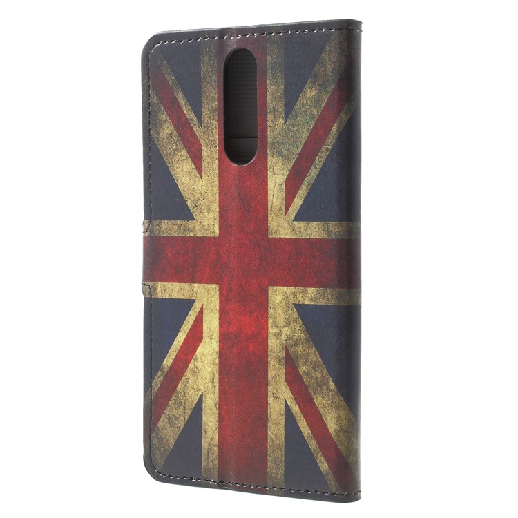 For Huawei Mate 10 Lite / nova 2i / Maimang 6 Wallet PU Leather Stand Phone Casing Cover - Flag of England-2