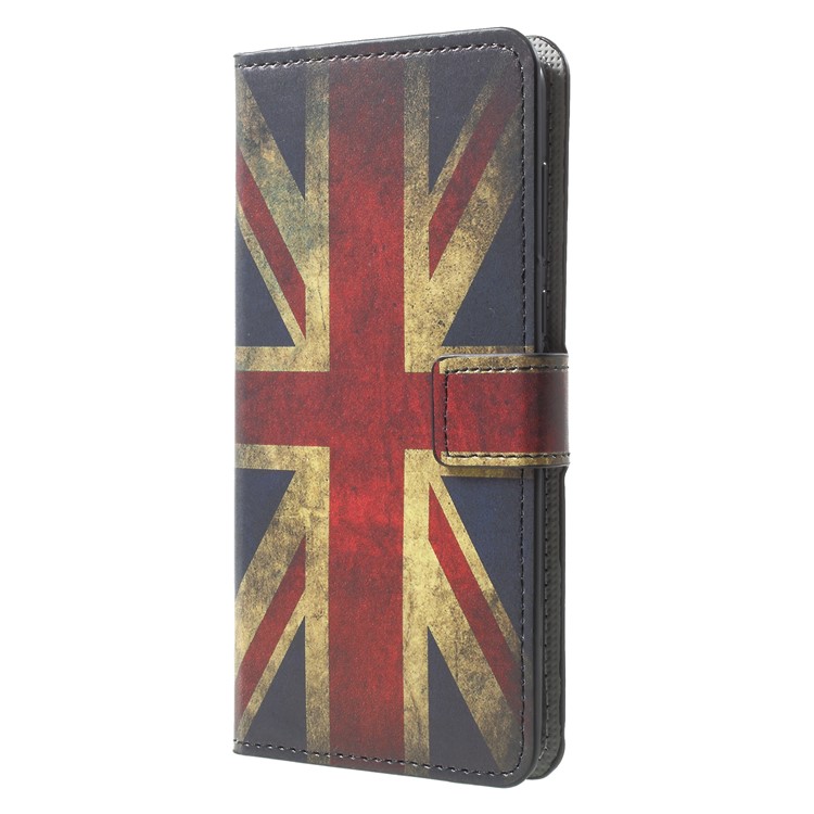 For Huawei Mate 10 Lite / nova 2i / Maimang 6 Wallet PU Leather Stand Phone Casing Cover - Flag of England-3