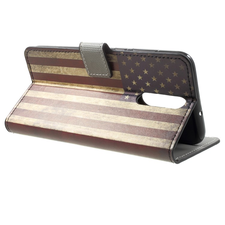 For Huawei Mate 10 Lite / nova 2i / Maimang 6 Wallet PU Leather Stand Phone Cover - Flag of America-4