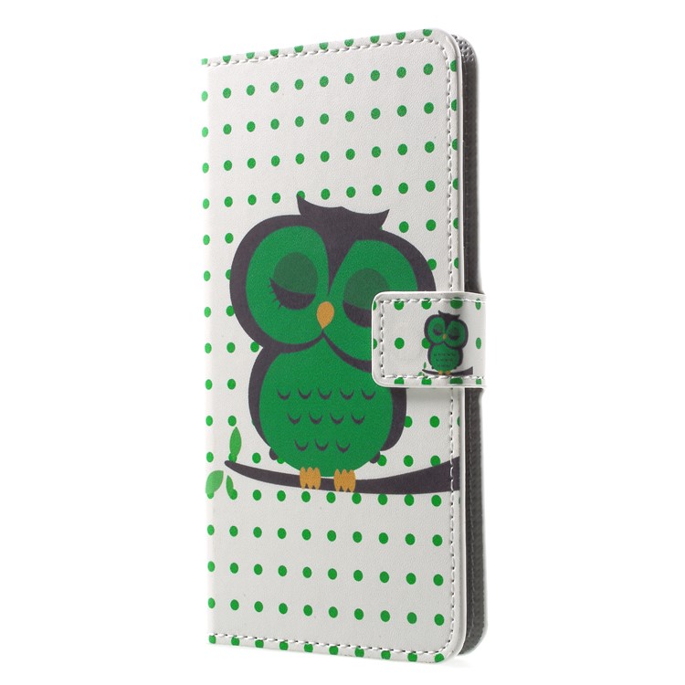 For Huawei Mate 10 Lite / nova 2i / Maimang 6 Wallet PU Leather Stand Phone Accessory Shell - Green Owl-3