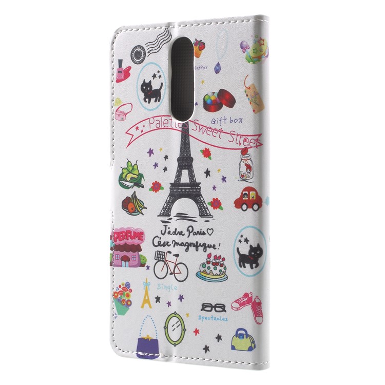 For Huawei Mate 10 Lite / nova 2i / Maimang 6 Wallet PU Leather Stand Phone Protection Case - Palettes Sweet Street-2