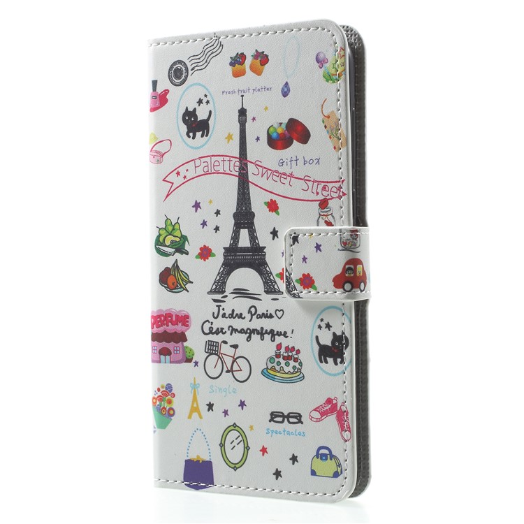 For Huawei Mate 10 Lite / nova 2i / Maimang 6 Wallet PU Leather Stand Phone Protection Case - Palettes Sweet Street-3