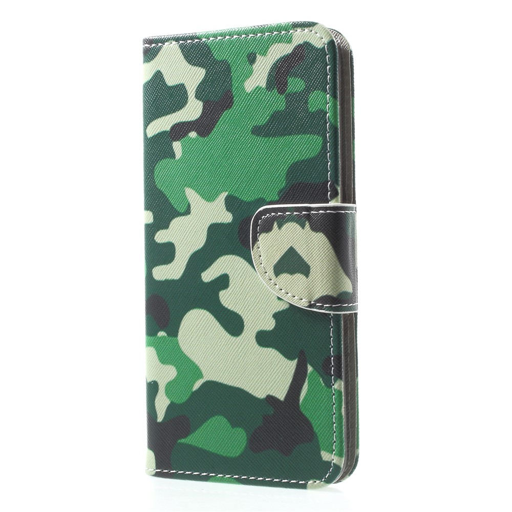 Pattern Printing Leather Wallet Cover for Huawei Mate 10 Lite / nova 2i / Maimang 6 / Honor 9i (India) - Camouflage Pattern-3