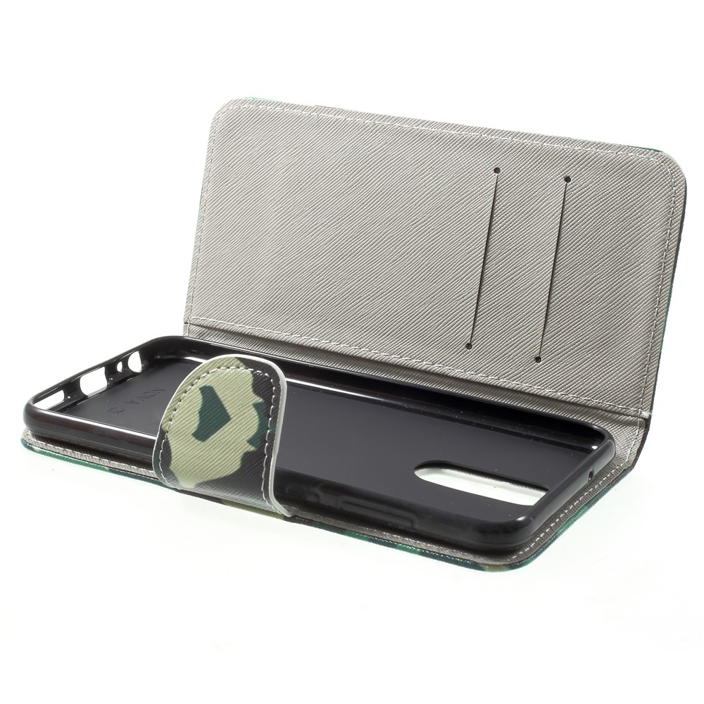 Pattern Printing Leather Wallet Cover for Huawei Mate 10 Lite / nova 2i / Maimang 6 / Honor 9i (India) - Camouflage Pattern-5