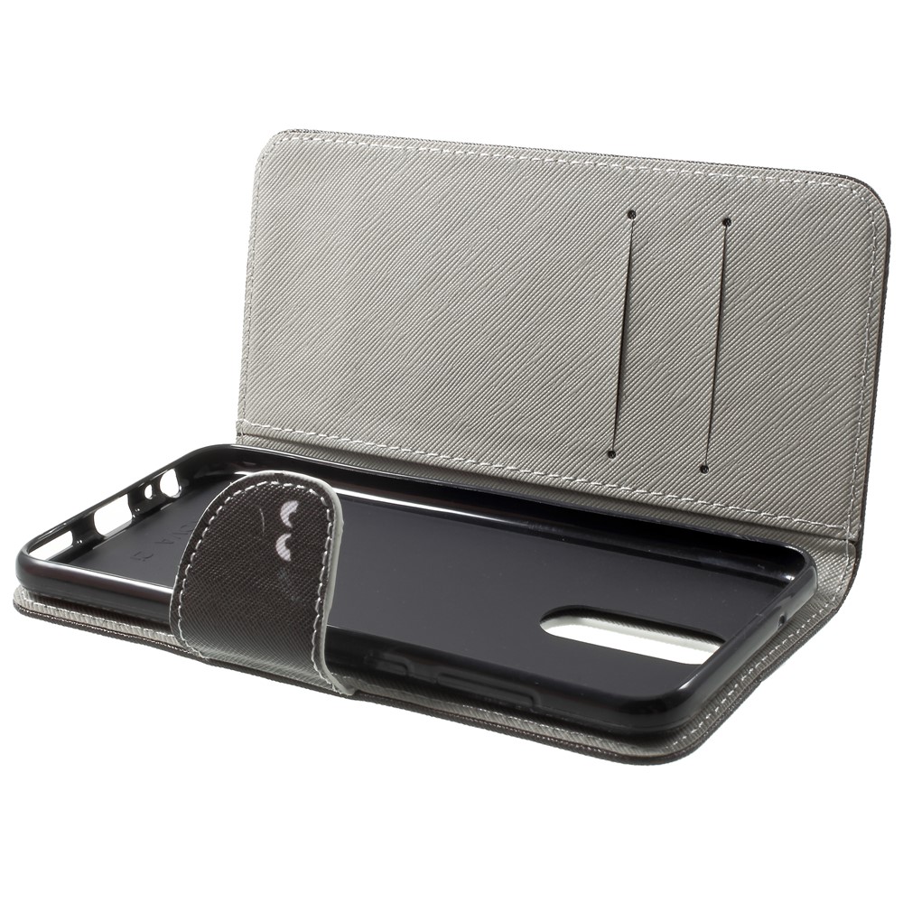 Pattern Printing Leather Wallet Shell Case for Huawei Mate 10 Lite / nova 2i / Maimang 6 / Honor 9i (India) - Do not Touch My Phone-5
