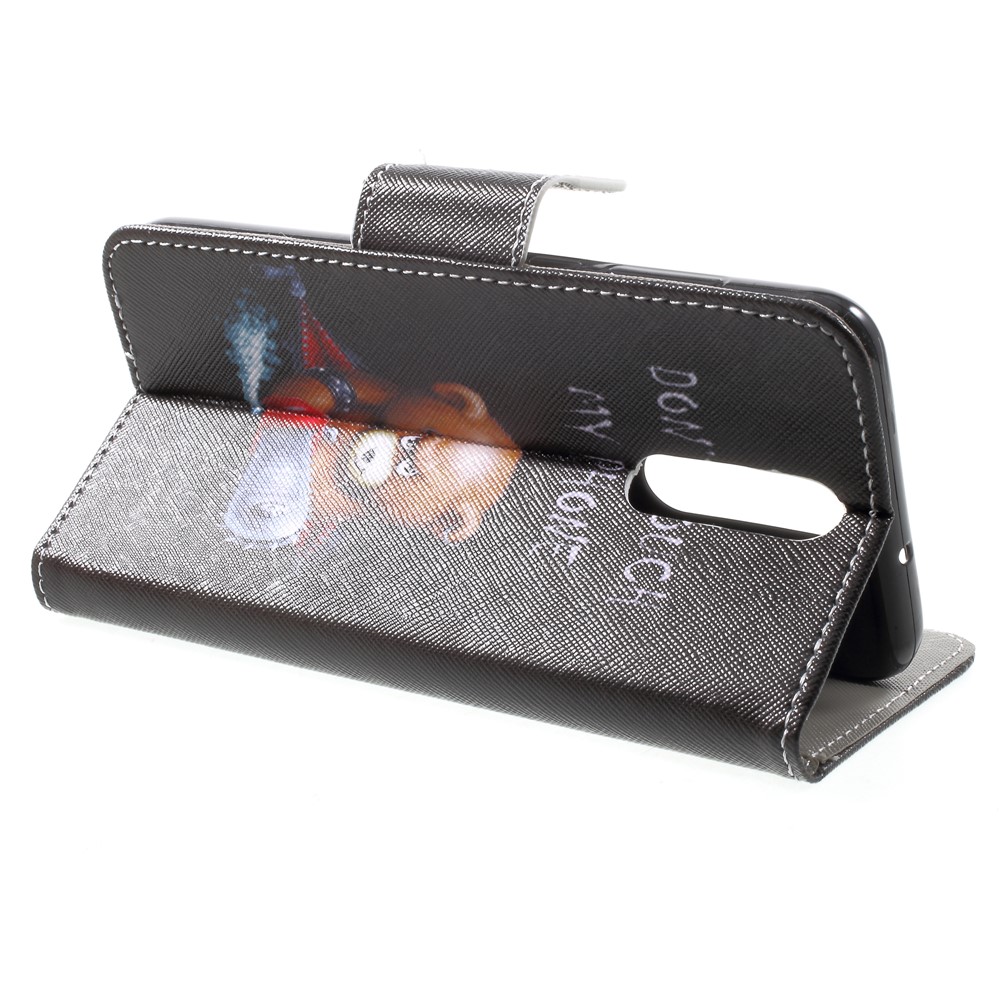 Pattern Printing Leather Wallet Cover Case for Huawei Mate 10 Lite / nova 2i / Maimang 6 / Honor 9i (India) - Brown Bear-4