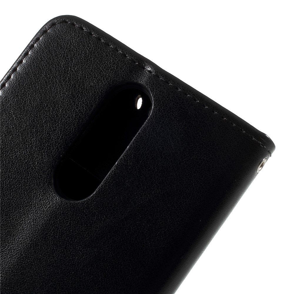 Imprint Tree Owls Leather Wallet Case for Huawei Mate 10 Lite / nova 2i / Maimang 6 / Honor 9i (India) - Black-8