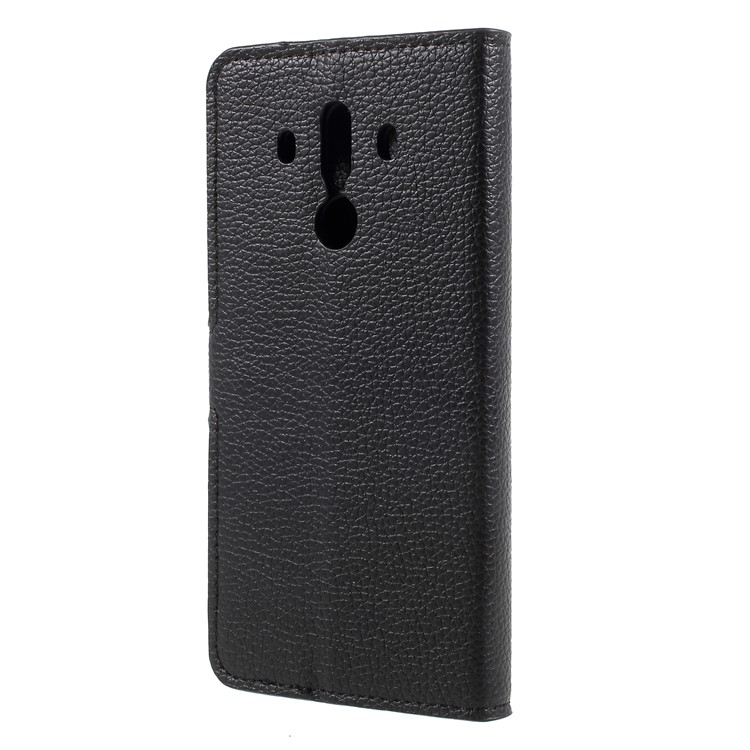 Litchi Texture Leather Wallet Stand Case Accessory for Huawei Mate 10 Pro-2
