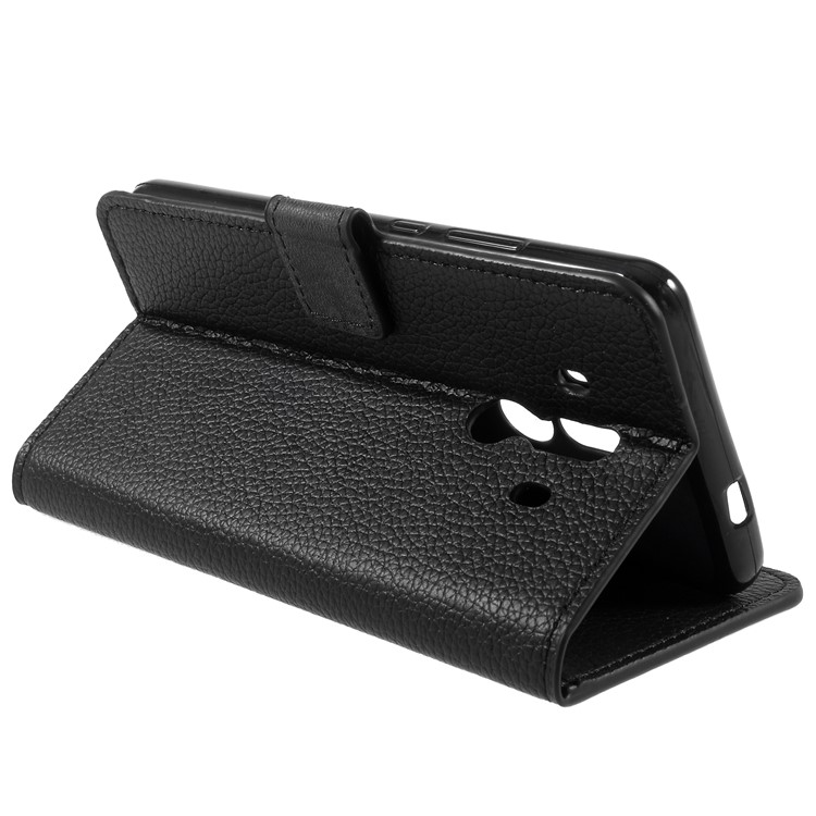 Litchi Texture Leather Wallet Stand Case Accessory for Huawei Mate 10 Pro-5
