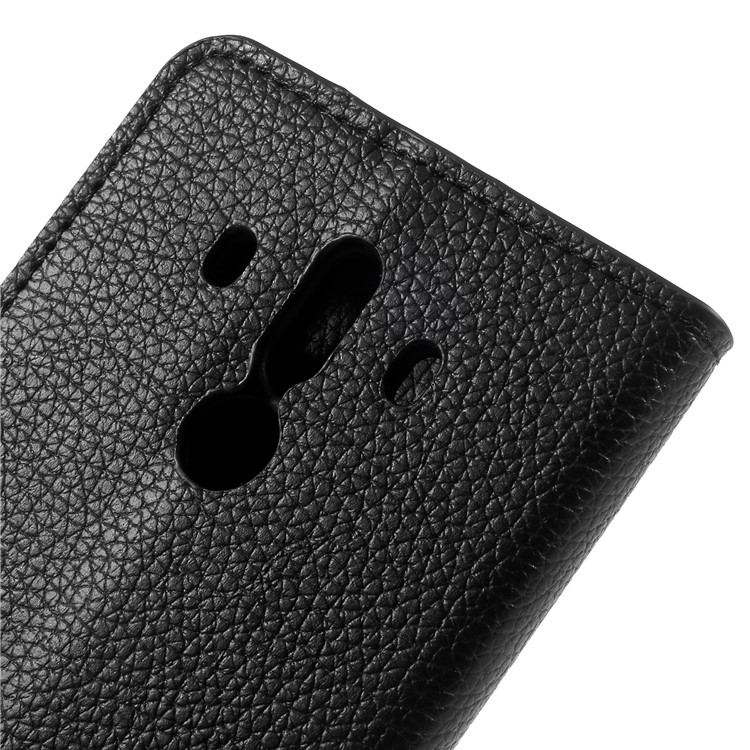 Litchi Texture Leather Wallet Stand Case Accessory for Huawei Mate 10 Pro-8