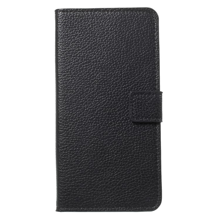 Litchi Skin Leather Wallet Case for Huawei Mate 10 Lite / nova 2i / Maimang 6 / Honor 9i (India) - Black-3