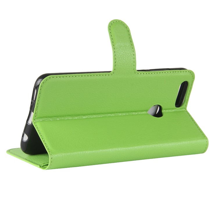 Litchi Texture Wallet Leather Mobile Case with Stand for Huawei Honor 7X - Green-3