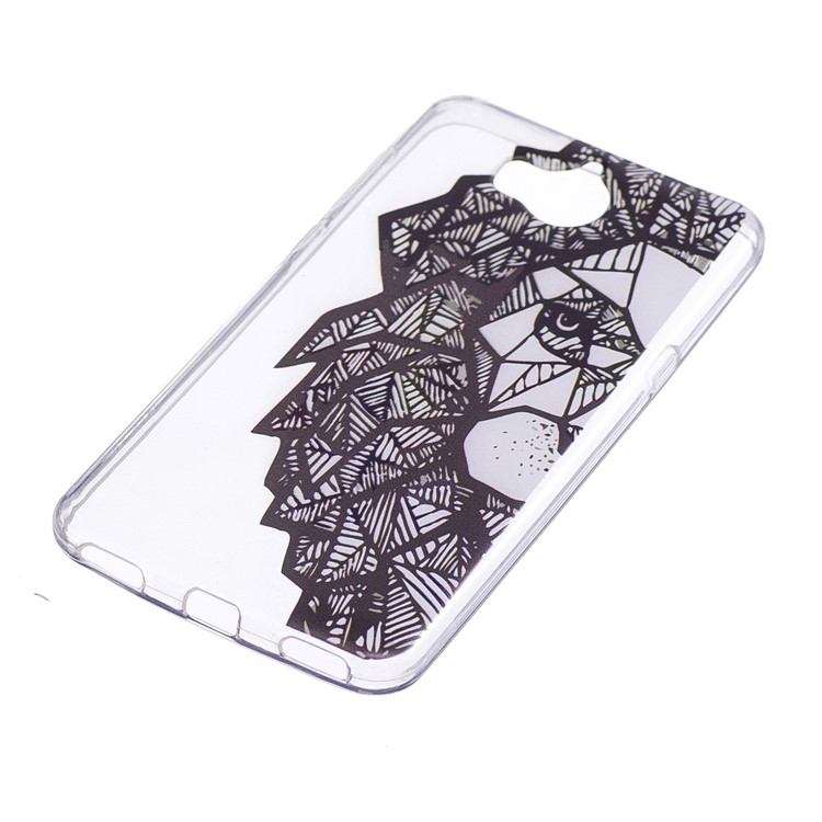 Pattern Printing Soft TPU Gel Case for Huawei Y6 (2017) / Y5 (2017) - Cartoon Lion-2