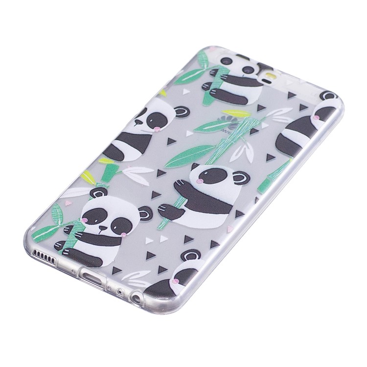 Pattern Printing TPU Flexible Casing for Huawei P10 - Panda-2