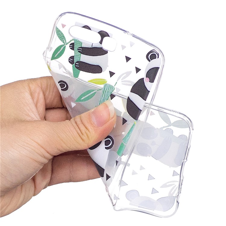 Pattern Printing TPU Flexible Casing for Huawei P10 - Panda-4