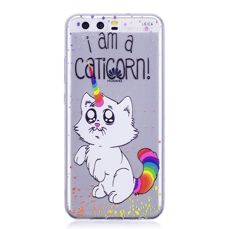 Pattern Printing TPU Flexible Cover for Huawei P10 - Adorable Cartoon-1