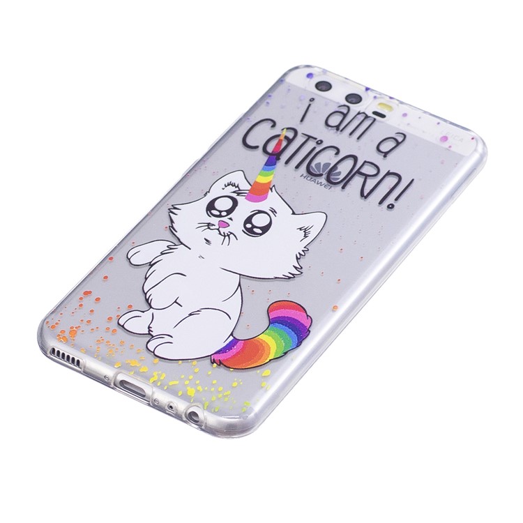 Pattern Printing TPU Flexible Cover for Huawei P10 - Adorable Cartoon-2