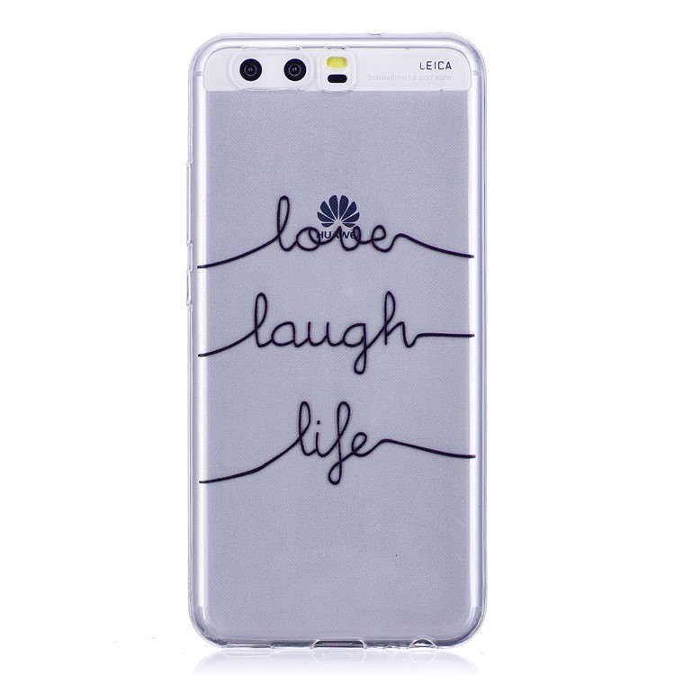 Pattern Printing TPU Flexible Shell for Huawei P10 - English Characters-1