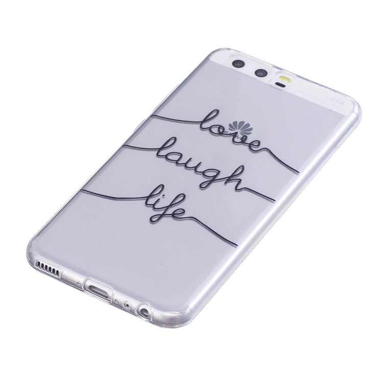 Pattern Printing TPU Flexible Shell for Huawei P10 - English Characters-2