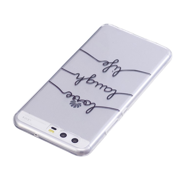 Pattern Printing TPU Flexible Shell for Huawei P10 - English Characters-3
