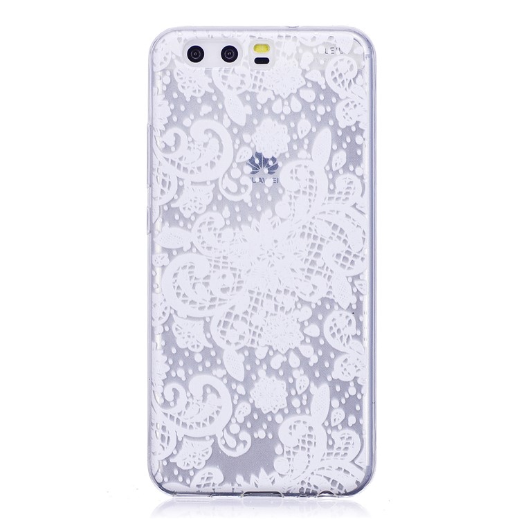 Pattern Printing TPU Flexible Cellphone Casing Cover for Huawei P10 - Flowers Pattern-1