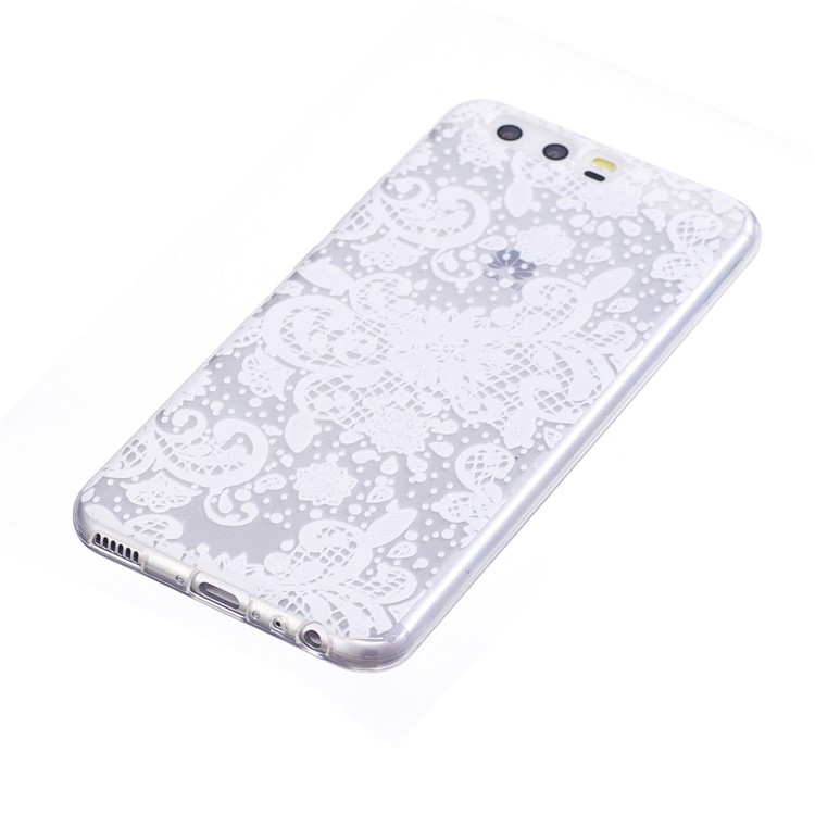 Pattern Printing TPU Flexible Cellphone Casing Cover for Huawei P10 - Flowers Pattern-2